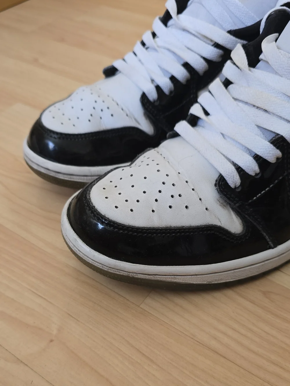 Nike Air JORDAN 1 Low DV1309-100 Black/White Sneaker Concord - Men's 8